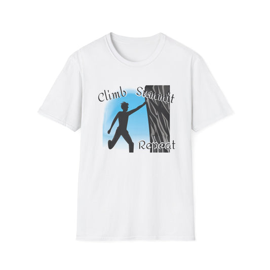 Climb Summit Repeat Unisex Softstyle T-Shirt